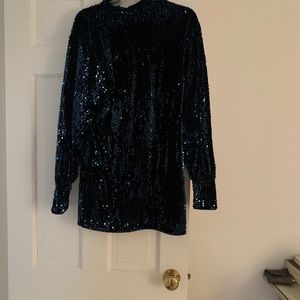 Camila Coelho Blue Sequence Dress